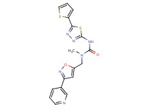 N-methyl-N-[(3-pyridin-3-ylisoxazol-5-yl)methyl]-N'-[5-(2-thienyl)-1,3,4-thiadiazol-2-yl]urea