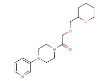 1-(3-pyridinyl)-4-[(tetrahydro-2H-pyran-2-ylmethoxy)acetyl]piperazine trifluoroacetate