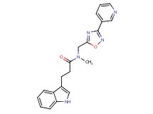 3-(1H-indol-3-yl)-N-methyl-N-{[3-(3-pyridinyl)-1,2,4-oxadiazol-5-yl]methyl}propanamide