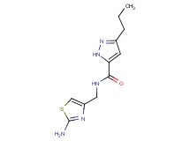 N-[(2-amino-1,3-thiazol-4-yl)methyl]-3-propyl-1H-pyrazole-5-carboxamide trifluoroacetate