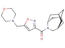 (1R*,3s,6r,8S*)-4-{[5-(morpholin-4-ylmethyl)isoxazol-3-yl]carbonyl}-4-azatricyclo[4.3.1.1~3,8~]undecane