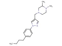 4-{[1-(4-butylphenyl)-1H-pyrazol-4-yl]methyl}-1,2-dimethylpiperazine