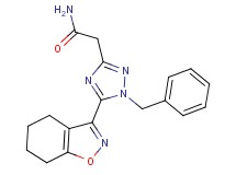 2-[1-benzyl-5-(4,5,6,7-tetrahydro-1,2-benzisoxazol-3-yl)-1H-1,2,4-triazol-3-yl]acetamide
