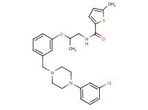 N-[2-(3-{[4-(3-chlorophenyl)-1-piperazinyl]methyl}phenoxy)propyl]-5-methyl-2-thiophenecarboxamide