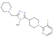 3-fluoro-2-{4-[4-methyl-5-(piperidin-1-ylmethyl)-4H-1,2,4-triazol-3-yl]piperidin-1-yl}pyridine