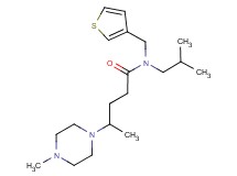 N-isobutyl-4-(4-methylpiperazin-1-yl)-N-(3-thienylmethyl)pentanamide