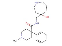 N-[(4-hydroxy-4-azepanyl)methyl]-1-methyl-4-phenyl-4-piperidinecarboxamide