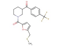 (1-{5-[(methylthio)methyl]-2-furoyl}-3-piperidinyl)[4-(trifluoromethyl)phenyl]methanone