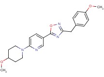 5-[3-(4-methoxybenzyl)-1,2,4-oxadiazol-5-yl]-2-(4-methoxy-1-piperidinyl)pyridine