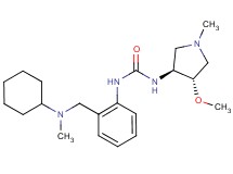 N-(2-{[cyclohexyl(methyl)amino]methyl}phenyl)-N'-[(3S*,4S*)-4-methoxy-1-methylpyrrolidin-3-yl]urea