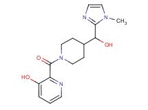 2-({4-[hydroxy(1-methyl-1H-imidazol-2-yl)methyl]piperidin-1-yl}carbonyl)pyridin-3-ol