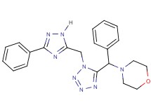 4-(phenyl{1-[(3-phenyl-1H-1,2,4-triazol-5-yl)methyl]-1H-tetrazol-5-yl}methyl)morpholine