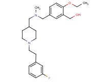 (2-ethoxy-5-{[({1-[2-(3-fluorophenyl)ethyl]-4-piperidinyl}methyl)(methyl)amino]methyl}phenyl)methanol