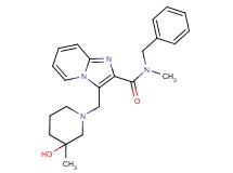 N-benzyl-3-[(3-hydroxy-3-methylpiperidin-1-yl)methyl]-N-methylimidazo[1,2-a]pyridine-2-carboxamide