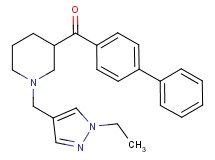 4-biphenylyl{1-[(1-ethyl-1H-pyrazol-4-yl)methyl]-3-piperidinyl}methanone