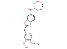 2-(3,4-dimethoxybenzyl)-6-(1,4-oxazepan-4-ylcarbonyl)-1,3-benzoxazole