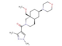 (4aR*,6R*,8aS*)-2-[(1,3-dimethyl-1H-pyrazol-4-yl)carbonyl]-8a-(methoxymethyl)-6-(4-morpholinyl)decahydroisoquinoline