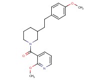 2-methoxy-3-({3-[2-(4-methoxyphenyl)ethyl]-1-piperidinyl}carbonyl)pyridine