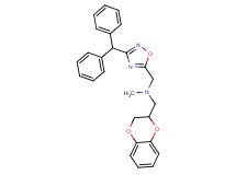 (2,3-dihydro-1,4-benzodioxin-2-ylmethyl){[3-(diphenylmethyl)-1,2,4-oxadiazol-5-yl]methyl}methylamine