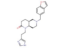 (4aS*,8aR*)-6-(1-benzofuran-5-ylmethyl)-1-[2-(1H-imidazol-4-yl)ethyl]octahydro-1,6-naphthyridin-2(1H)-one