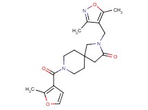 2-[(3,5-dimethyl-4-isoxazolyl)methyl]-8-(2-methyl-3-furoyl)-2,8-diazaspiro[4.5]decan-3-one