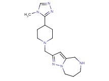 2-{[4-(4-methyl-4H-1,2,4-triazol-3-yl)-1-piperidinyl]methyl}-5,6,7,8-tetrahydro-4H-pyrazolo[1,5-a][1,4]diazepine