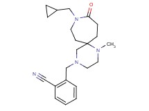 2-{[9-(cyclopropylmethyl)-1-methyl-10-oxo-1,4,9-triazaspiro[5.6]dodec-4-yl]methyl}benzonitrile