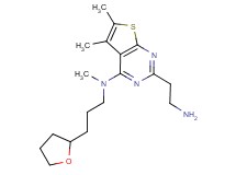 2-(2-aminoethyl)-N,5,6-trimethyl-N-[3-(tetrahydro-2-furanyl)propyl]thieno[2,3-d]pyrimidin-4-amine dihydrochloride