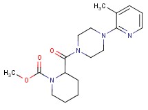methyl 2-{[4-(3-methyl-2-pyridinyl)-1-piperazinyl]carbonyl}-1-piperidinecarboxylate