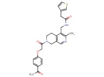 N-({7-[(4-acetylphenoxy)acetyl]-3-methyl-5,6,7,8-tetrahydro-2,7-naphthyridin-4-yl}methyl)-2-(3-thienyl)acetamide