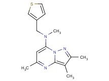 N,2,3,5-tetramethyl-N-(3-thienylmethyl)pyrazolo[1,5-a]pyrimidin-7-amine