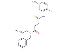 N-allyl-N'-(2-fluoro-5-methylphenyl)-N-(pyridin-3-ylmethyl)succinamide