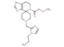5-(methoxyacetyl)-1'-[(1-propyl-1H-imidazol-2-yl)methyl]-1,5,6,7-tetrahydrospiro[imidazo[4,5-c]pyridine-4,4'-piperidine]