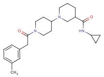 N-cyclopropyl-1'-[(3-methylphenyl)acetyl]-1,4'-bipiperidine-3-carboxamide