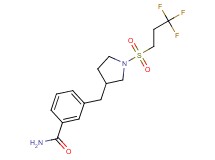 3-({1-[(3,3,3-trifluoropropyl)sulfonyl]pyrrolidin-3-yl}methyl)benzamide