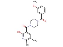 3-{[4-(3-methoxybenzoyl)-1-piperazinyl]carbonyl}-5,6-dimethyl-2-pyridinol