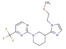 2-{3-[1-(2-methoxyethyl)-1H-imidazol-2-yl]-1-piperidinyl}-4-(trifluoromethyl)pyrimidine