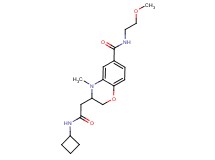 3-[2-(cyclobutylamino)-2-oxoethyl]-N-(2-methoxyethyl)-4-methyl-3,4-dihydro-2H-1,4-benzoxazine-6-carboxamide