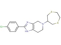 2-(4-chlorophenyl)-5-(1,4-dithiepan-6-yl)-4,5,6,7-tetrahydro-1H-imidazo[4,5-c]pyridine