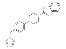 2-{4-[5-(1H-imidazol-1-ylmethyl)-2-pyridinyl]-1-piperazinyl}-1,3-benzothiazole