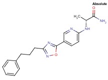 (2R)-2-({5-[3-(3-phenylpropyl)-1,2,4-oxadiazol-5-yl]pyridin-2-yl}amino)propanamide