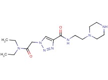 1-[2-(diethylamino)-2-oxoethyl]-N-[2-(1-piperazinyl)ethyl]-1H-1,2,3-triazole-4-carboxamide