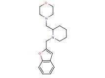 4-{[1-(1-benzofuran-2-ylmethyl)-2-piperidinyl]methyl}morpholine
