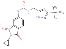 N-[(3-tert-butyl-1H-pyrazol-5-yl)methyl]-N'-(2-cyclopropyl-1,3-dioxo-2,3-dihydro-1H-isoindol-5-yl)urea