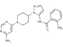 N-{1-[1-(6-aminopyrimidin-4-yl)piperidin-4-yl]-1H-pyrazol-5-yl}-2-methylbenzamide