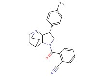 2-{[(3R*,3aR*,7aR*)-3-(4-methylphenyl)hexahydro-4,7-ethanopyrrolo[3,2-b]pyridin-1(2H)-yl]carbonyl}benzonitrile
