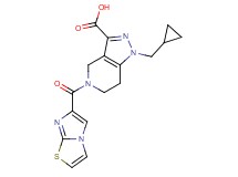 1-(cyclopropylmethyl)-5-(imidazo[2,1-b][1,3]thiazol-6-ylcarbonyl)-4,5,6,7-tetrahydro-1H-pyrazolo[4,3-c]pyridine-3-carboxylic acid