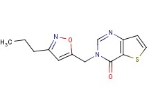 3-[(3-propylisoxazol-5-yl)methyl]thieno[3,2-d]pyrimidin-4(3H)-one