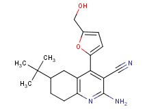 2-amino-6-tert-butyl-4-[5-(hydroxymethyl)-2-furyl]-5,6,7,8-tetrahydroquinoline-3-carbonitrile