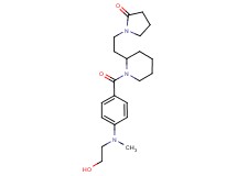 1-[2-(1-{4-[(2-hydroxyethyl)(methyl)amino]benzoyl}-2-piperidinyl)ethyl]-2-pyrrolidinone